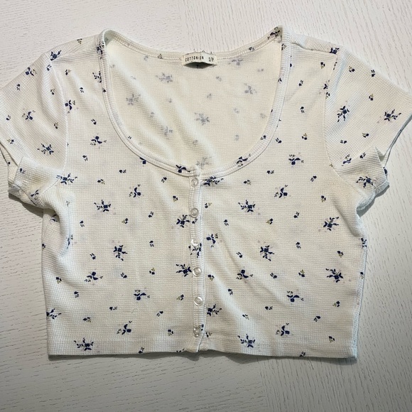 Cotton On Tops - Cotton On - Capped Sleeve Cropped Top